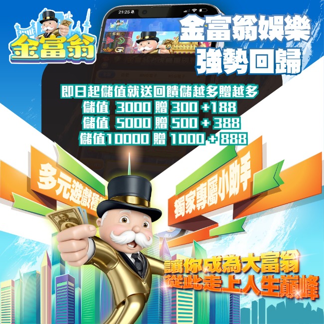 金富翁娛樂城PTT懶人包|出金、玩家評價與優惠活動,新手必看不踩雷!